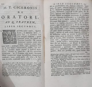 Libro Antico Cicerone De Oratore Ad Fratrem 1773