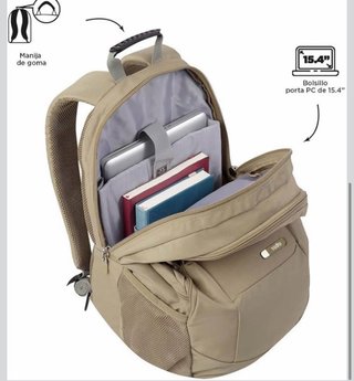 Mochila Totto Krimmler Beige