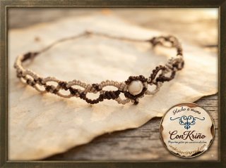 Conjunto Macramé: Gargantilla y Pulsera