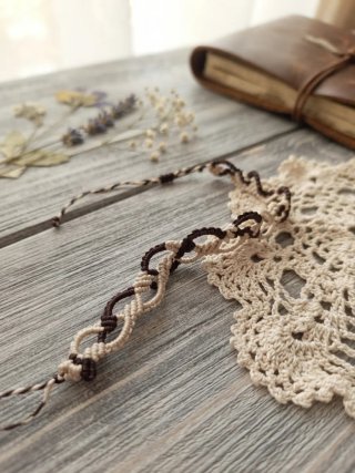 Conjunto Macramé: Gargantilla y Pulsera