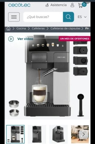 Depósito leche Cecotec Cafetera Freestyle Latte T