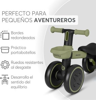 Bicicleta Equilibrio KikkaBoo LED Cesta Luz Rueda