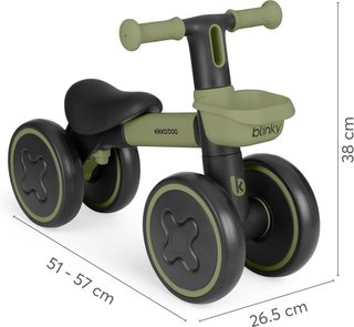Bicicleta Equilibrio KikkaBoo LED Cesta Luz Rueda