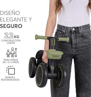 Bicicleta Equilibrio KikkaBoo LED Cesta Luz Rueda