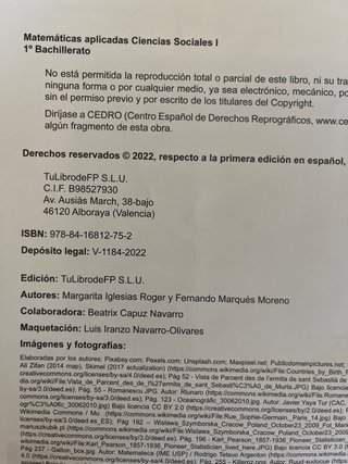 MATEMÁTICAS APLICADAS A LAS CIENCIAS SOCIALES I