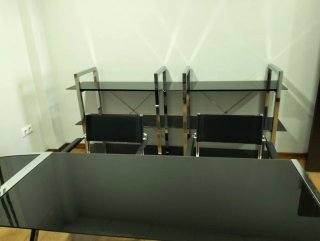 Lote Muebles Oficina Cristal y Cromado