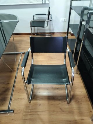 Lote Muebles Oficina Cristal y Cromado