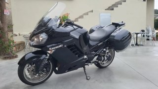 Kawasaki 1400 GTR Maletas Laterales Carbono