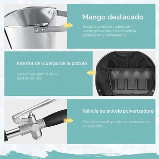 Pistola Pulverizadora Mortero Cemento Yeso 4 Jets