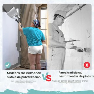 Pistola Pulverizadora Mortero Cemento Yeso 4 Jets