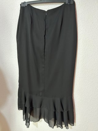 Conjunto fiesta boda blanco y negro talla XL