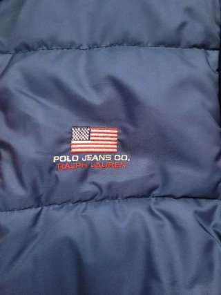 Plumífero Polo Ralph Lauren Azul y Rojo de mujer