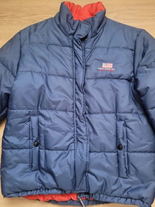 Plumífero Polo Ralph Lauren Azul y Rojo de mujer