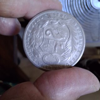 Moneda Antigua Plata Un Sol
