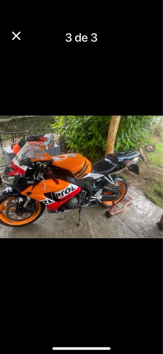 Honda CBR Sportbike Naranja/Roja
