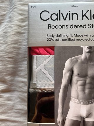 Calvin Klein 3 Trunk Algodón Talla S