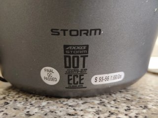 Casco moto AXXIS  modelo storm gris talla S