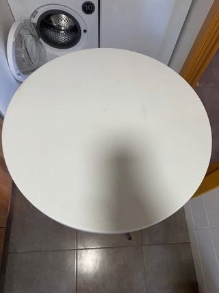 2 Mesas Altas Plegables + Fundas Blancas