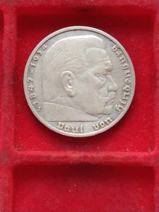 Germania 5 Marchi Argento 1935 E/J Terzo Reich.