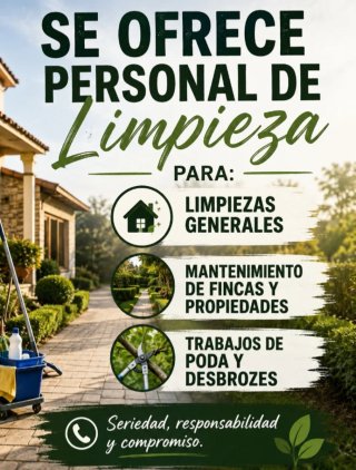 Trabajos de limpiezas ,desbroce y podas de fincas.