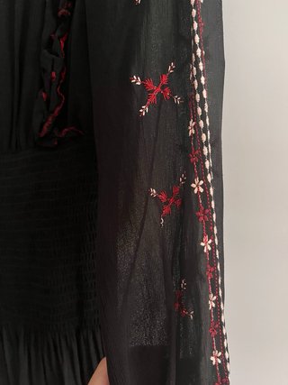 Vestido Scalpers bordado negro Talla XS