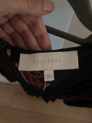 Vestido Scalpers bordado negro Talla XS