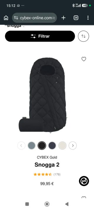 Saco de silla Cybex Snogga 10°C a -10°C