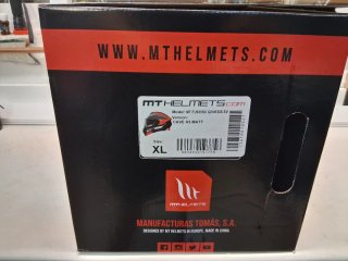 Casco MT Helmets Modular QVSS Rojo y Negro