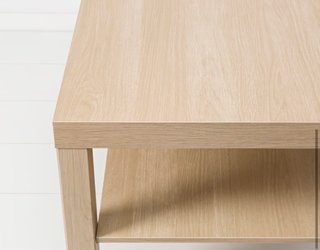 Mesa de centro LACK IKEA madera clara