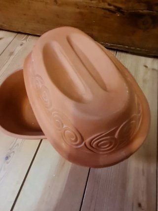 Cuocipollo in terracotta