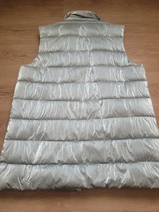 Chaleco plumífero plateado  marca Southern Cotton