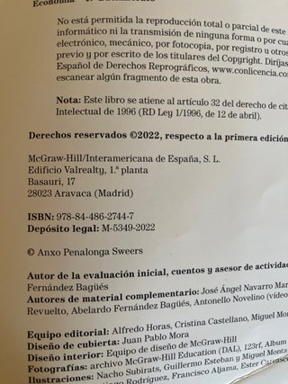 Economía 1.o Bachillerato