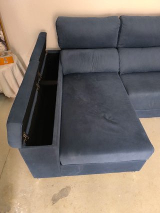 Sofá/cama chaise longue 3 plazas – 2m80 de largo