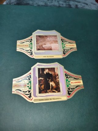 Lote 2 Vitolas Puros Álvaro Serie Pintores Español