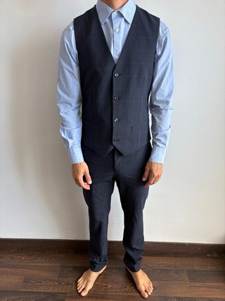 Traje de vestir azul marino