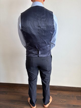 Traje de vestir azul marino