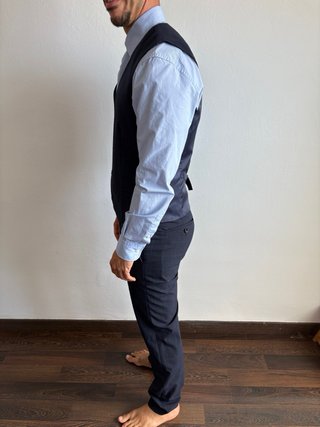 Traje de vestir azul marino