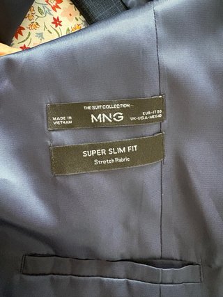 Traje de vestir azul marino