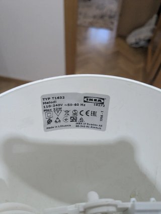 Lámpara de techo blanca