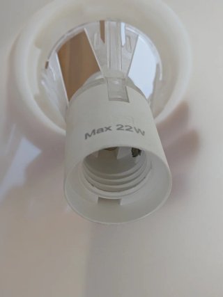 Lámpara de techo blanca