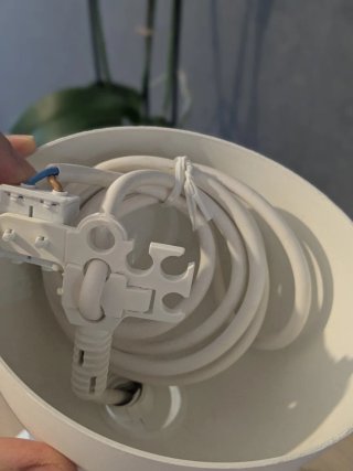 Lámpara de techo blanca