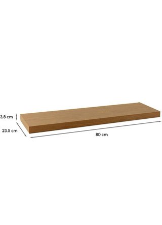 Estantería flotante roble 80cm nueva