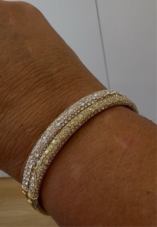 Brazaletes Swarovski Baño Oro Rosa y Amarillo