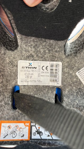 Casco bici blu per bambini