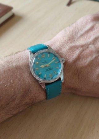 Orologio Breitling Quadrante Azzurro 17 Jewels