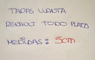 Tapas llanta Renault (ORIGINALES)
