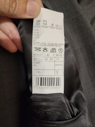 Traje de caballero Pierre Cardin gris Talla 52-54