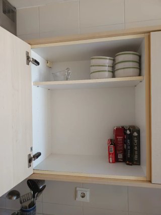 Muebles de cocina de madera.
