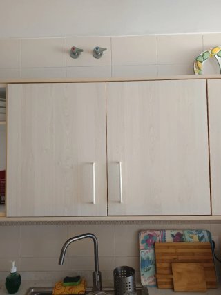 Muebles de cocina de madera.