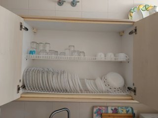 Muebles de cocina de madera.